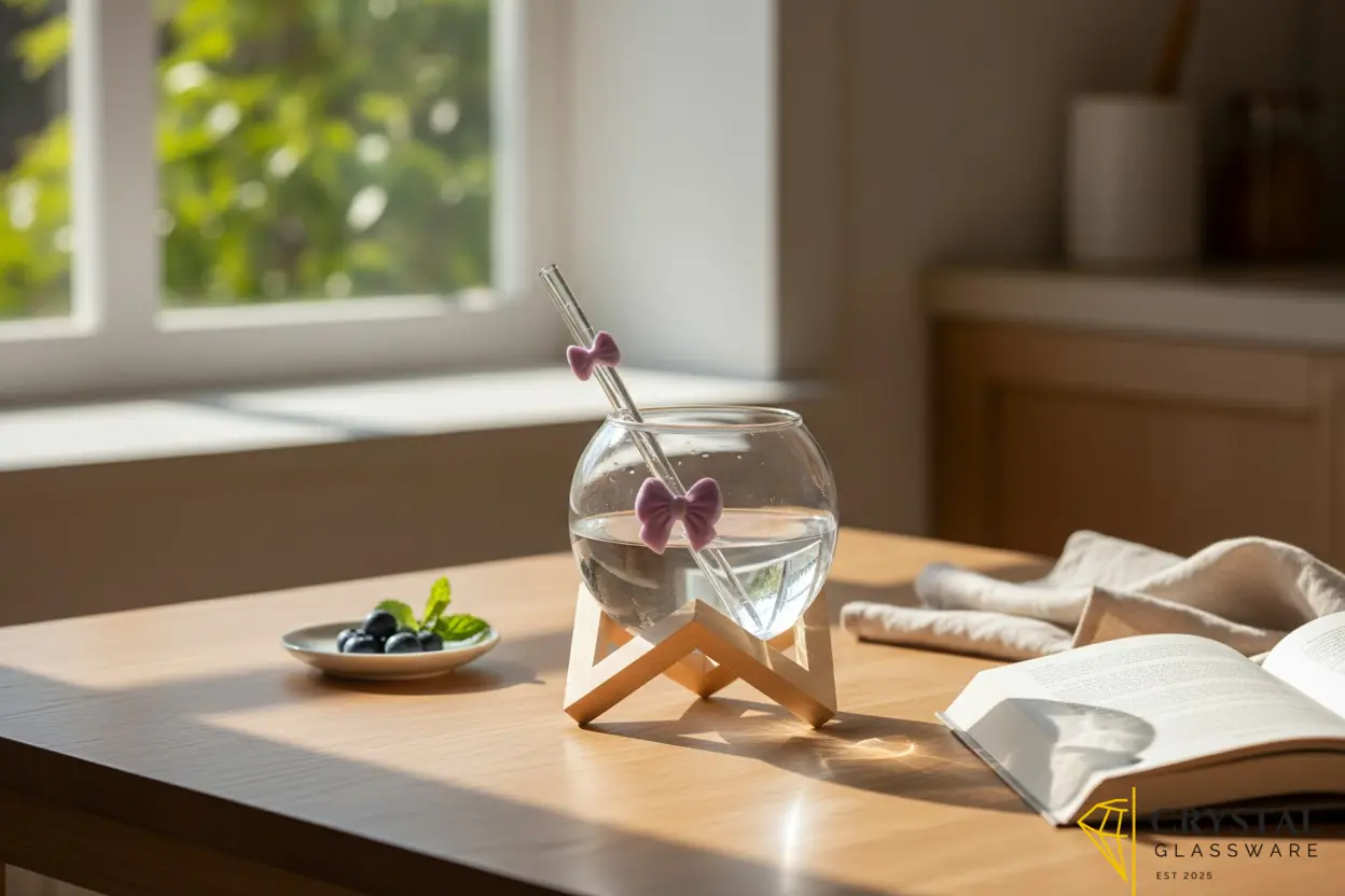 Whimsical bow-tie cocktail glasses